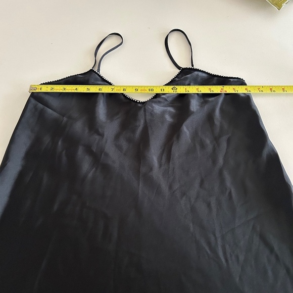 Solange Satin Sz 14 16 BeJeweled Neckline Party Slip Dress Fit & Flare Nightgown - Picture 6 of 8